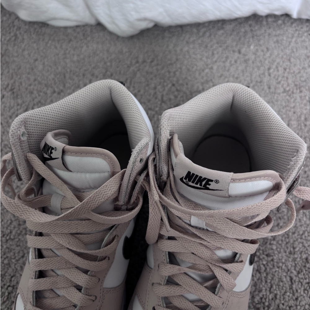 Nike Women’s High-Top Sneakers in White/Velvet Brown-Sanddrift - Picture 3 of 6
